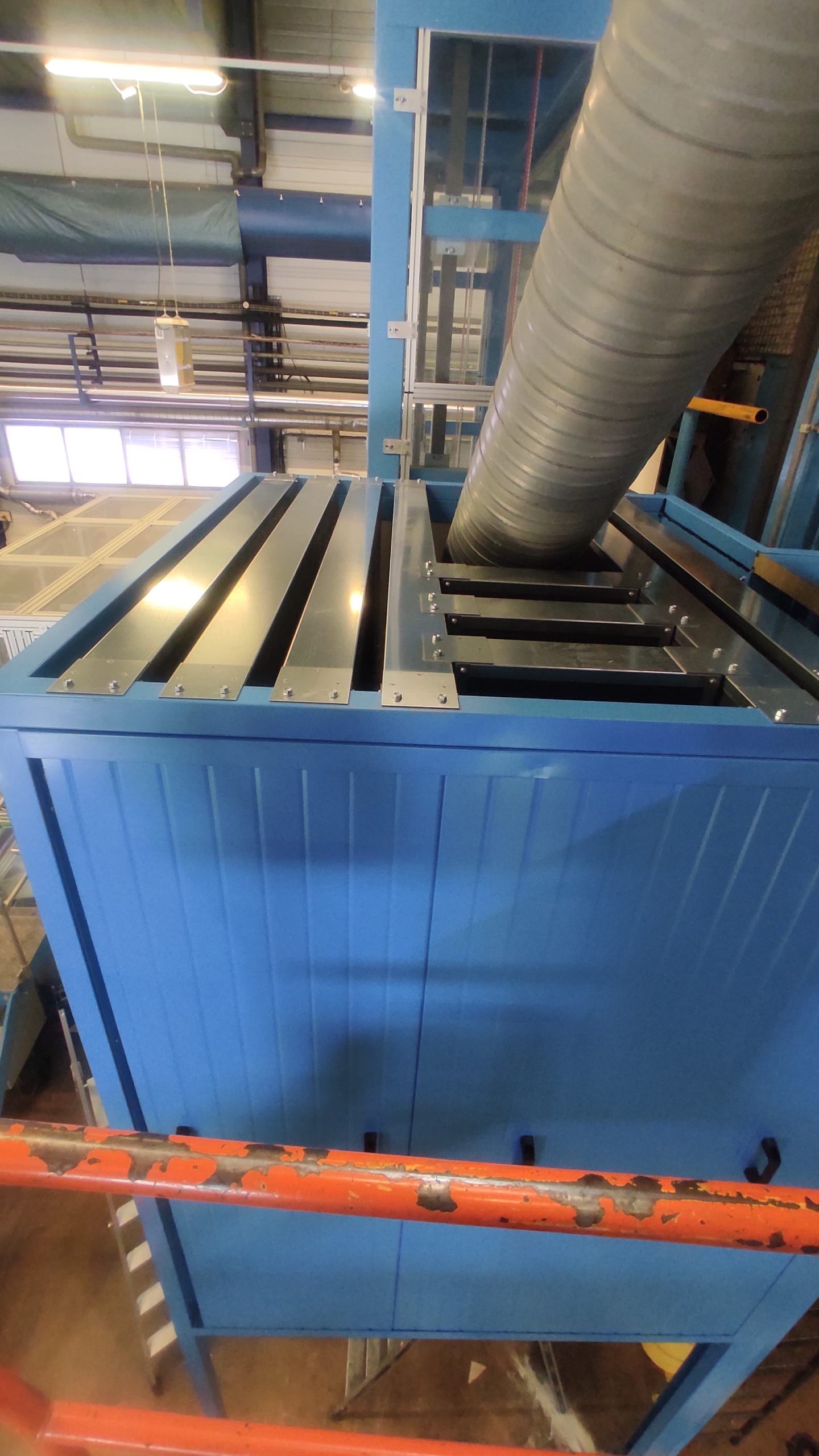 vue intérieur du capotage acoustique 