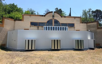 Capotage acoustique d’une station de pompage en bord de Loire
